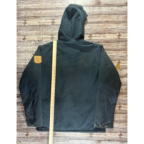 Fjallraven Greenland Winter Wax sherpa lined hooded Parka size Small color blue - Picture 5 of 8